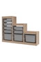 Hanah Home Armario Multiusos Gris Sonomo